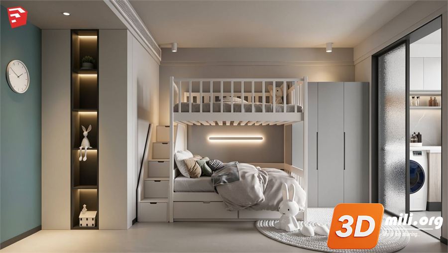 Children Room Scenes Skp FIles 